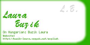 laura buzik business card